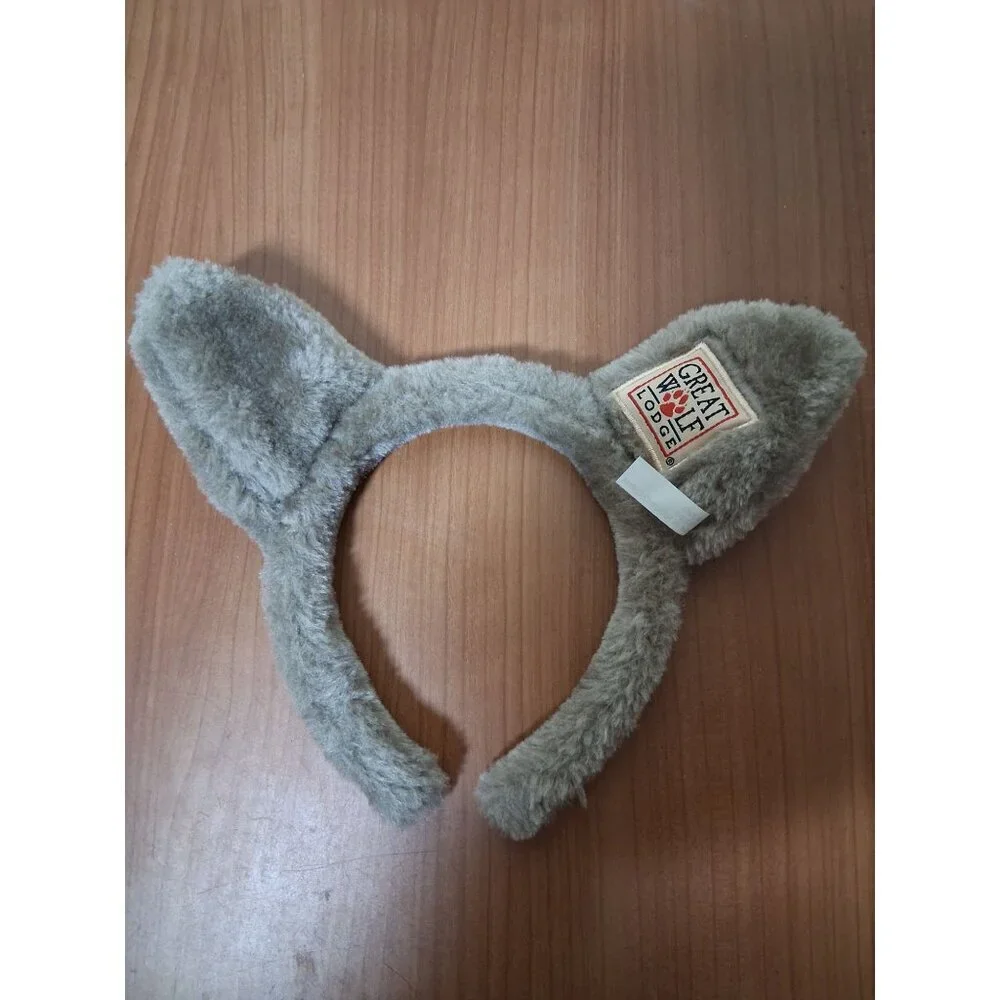 Great Wolf Lodge Furry Headband Gray One Size Costume Hair Accessory Unisex